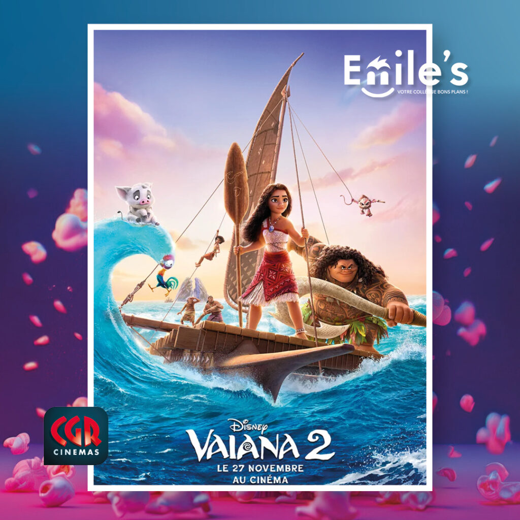 Bénéficiez d'une place à 5€ pour Vaiana 2