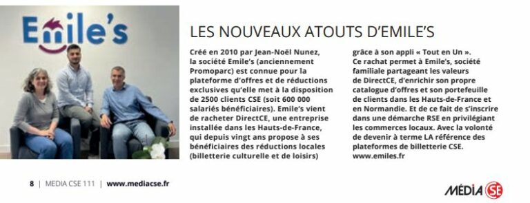 apparition medias direct ce emile's