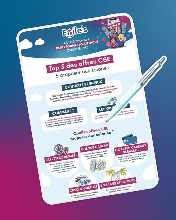 infographie top 5 offres cse